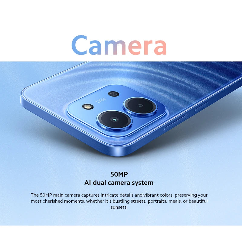 Xiaomi Redmi 15C Smartphone Global Version MediaTek Helio G81-Ultra 120Hz 6.9" Dot Drop display 33W charging