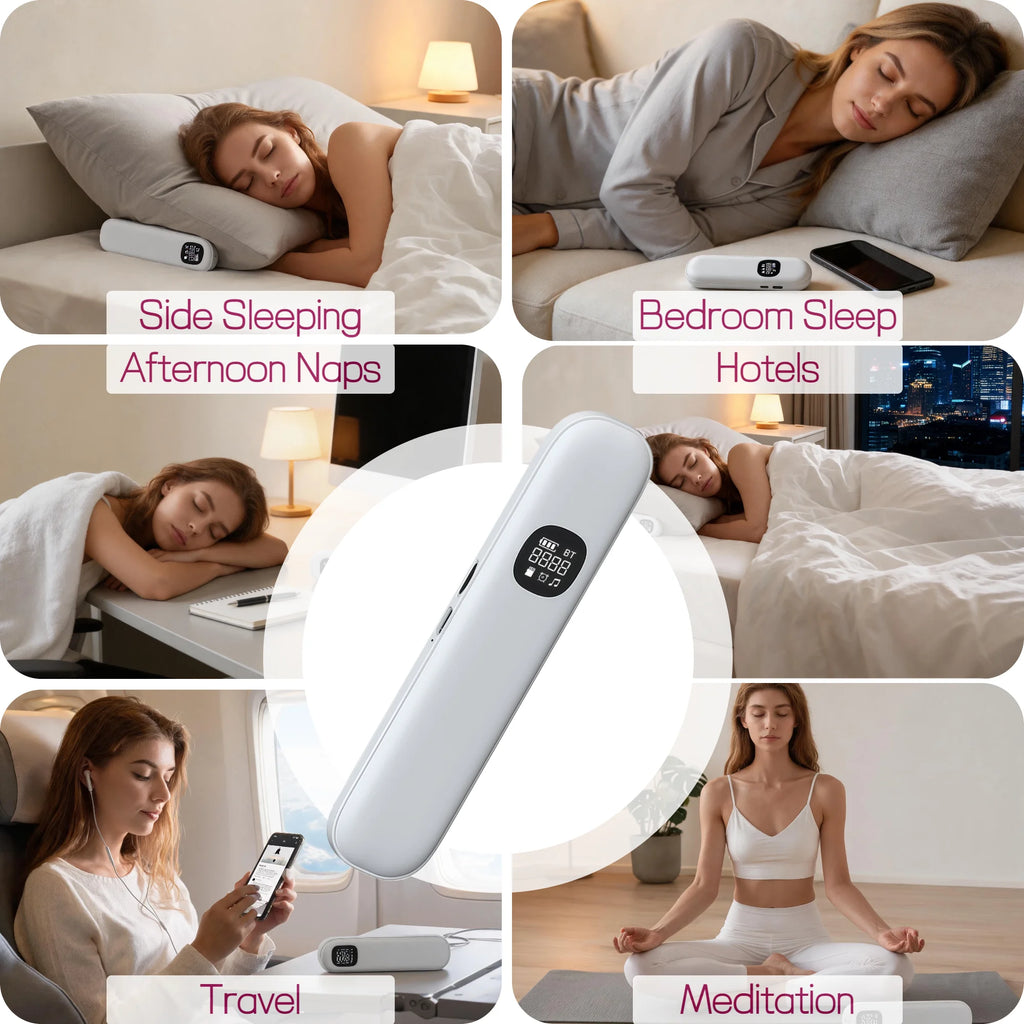 Bone Conduction Sleep Headphones Under Pillow Speaker Bluetooth 5.3 White Black Wireless Stereo Sound Headband