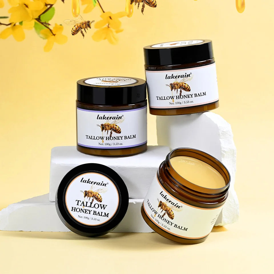 Whipped Beef Tallow And Honey Balm Moisturizing Beef Tallow Face Cream Body Lotion Grass Fed Grass Finished Face Cream Skin Care