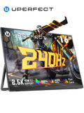 UPERFECT 16" 2K 240Hz Portable Monitor 100%DCI-P3 16:10 HDR FreeSync IPS Eye Care External Gaming Display For PC XBox PS5 Switch