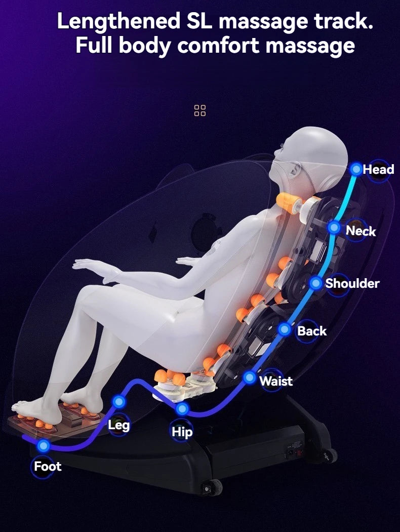 Zero Gravity Massage Chair - Full Body Spa Recliner in Gold Massage Chairs Tidesmit