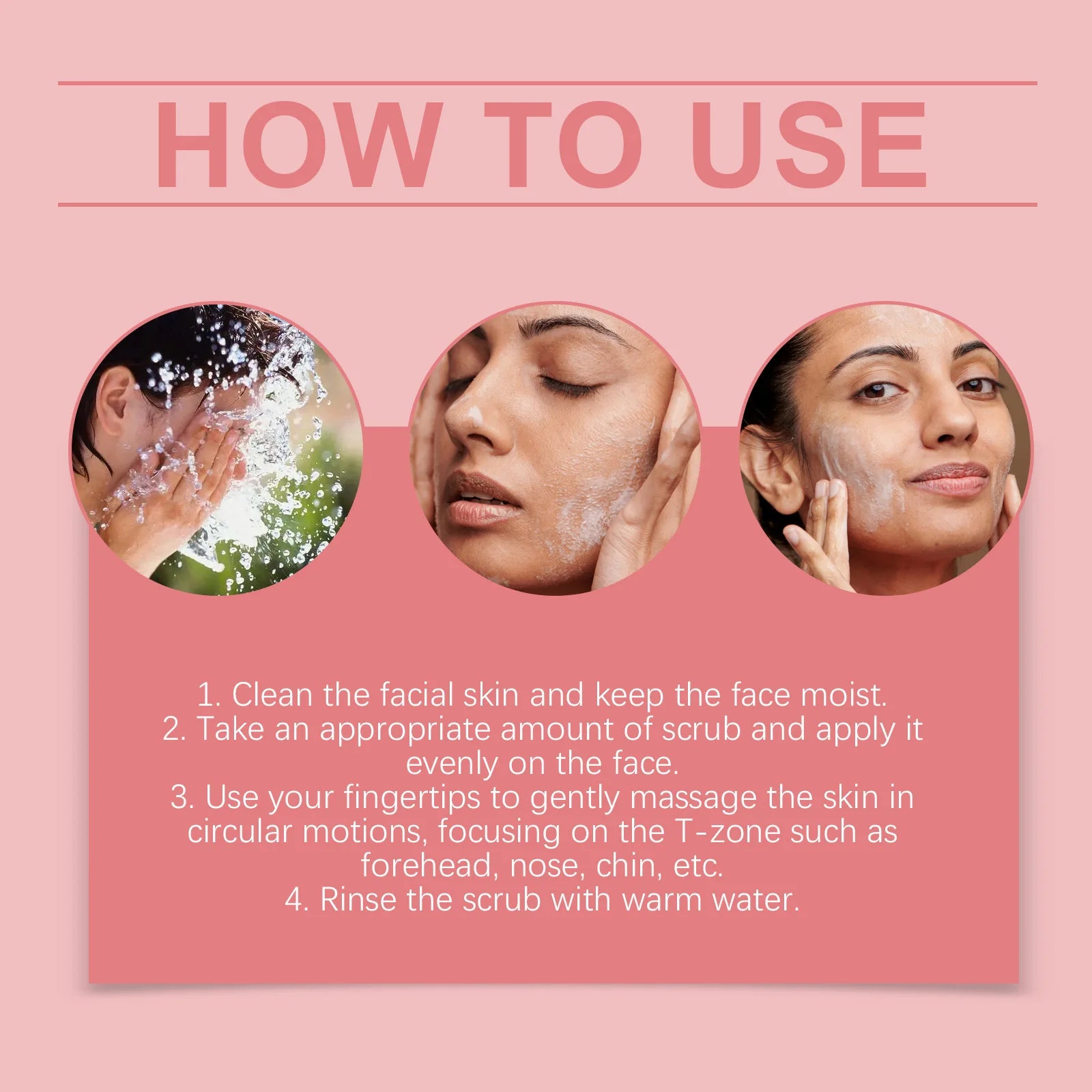 Facial Exfoliating Scrub for Dark Skin - Natural Brightening Glow Scrubs Treatments Tidesmit