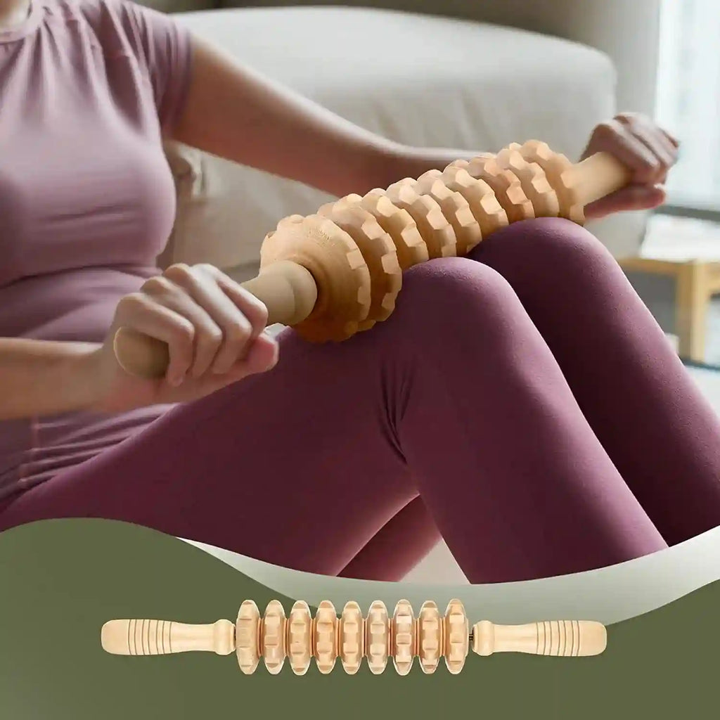 Wood Therapy Massage Roller - Professional Anti Cellulite Guasha Tool Massage Roller Tidesmit