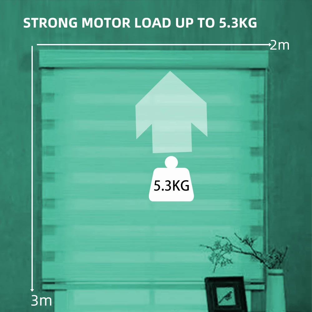 WiFi Roller Blind Motor for 38mm Tubes - App Controlled Smart Home Device Tidesmit