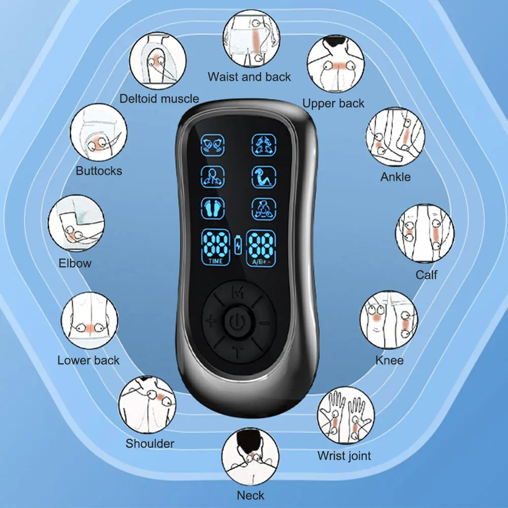 Tidesmit Electric EMS Muscle Stimulator - Rechargeable Deep Tissue Massager Massage Chairs Tidesmit