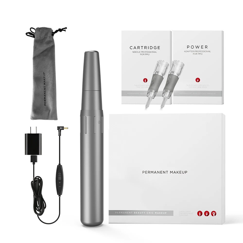Permanent Makeup Machine for Brows and Lips - Professional 10PCS PMU Kit Permanent Makeup Machines Tidesmit