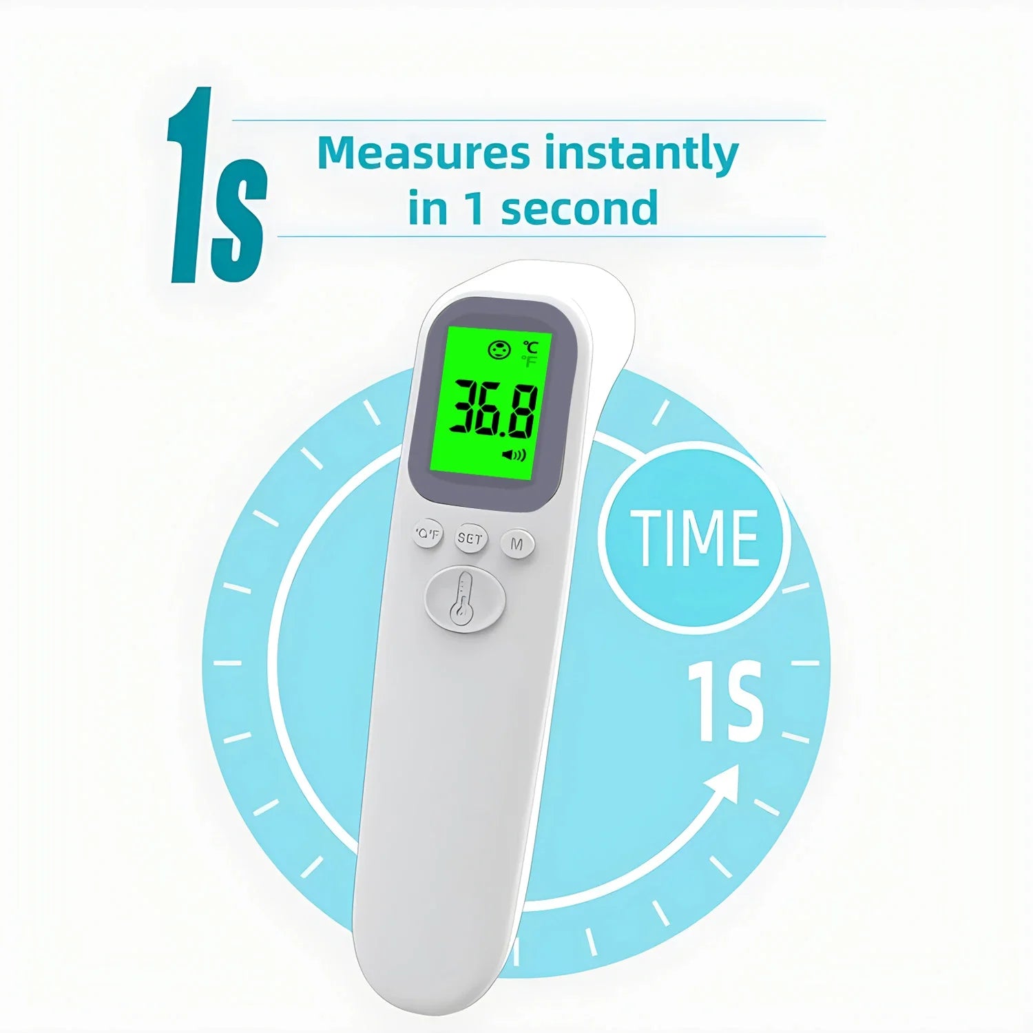 Digital Infrared Thermometer Forehead Body Non-Contact Fever Thermometers Or Medical Portable Finger Pulse Oximeter Blood Oxygen