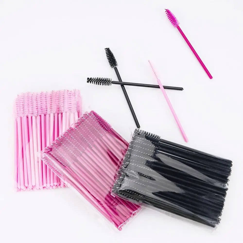 Disposable Eyelash Brushes for Extensions - Premium Soft Crystal Wands False Eyelashes Tidesmit