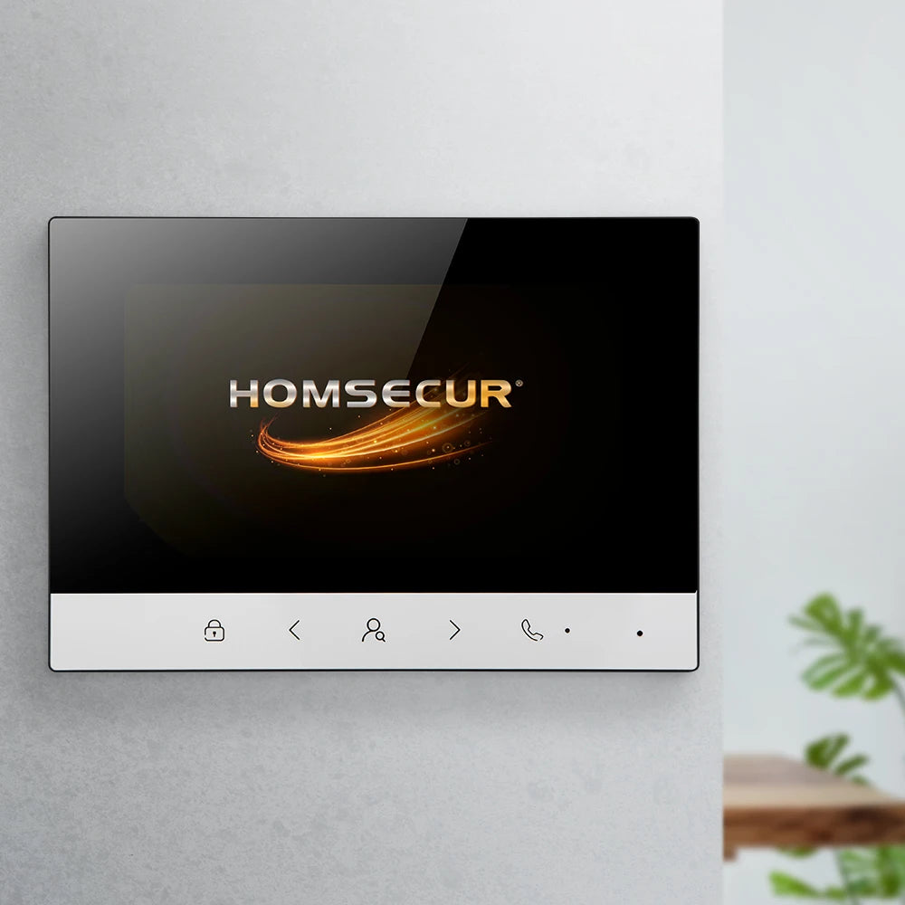 HOMSECUR XM717F 7" Indoor Monitor 1080P 4 Wire  for HDS Video Doorphone Entry Intercom