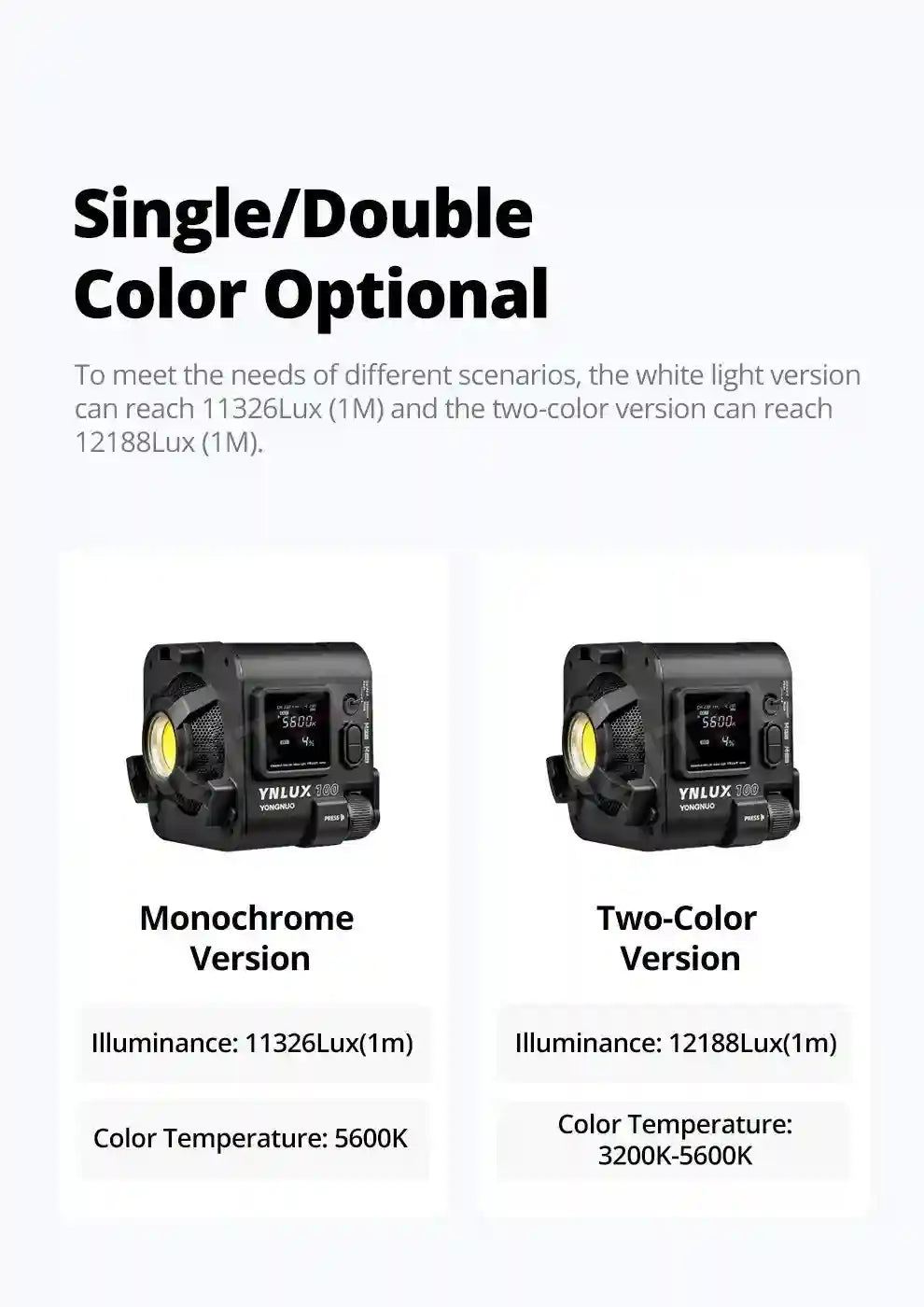 Bi-color LED Video Light: Portable Handheld Studio Lamp for Content Tidesmit