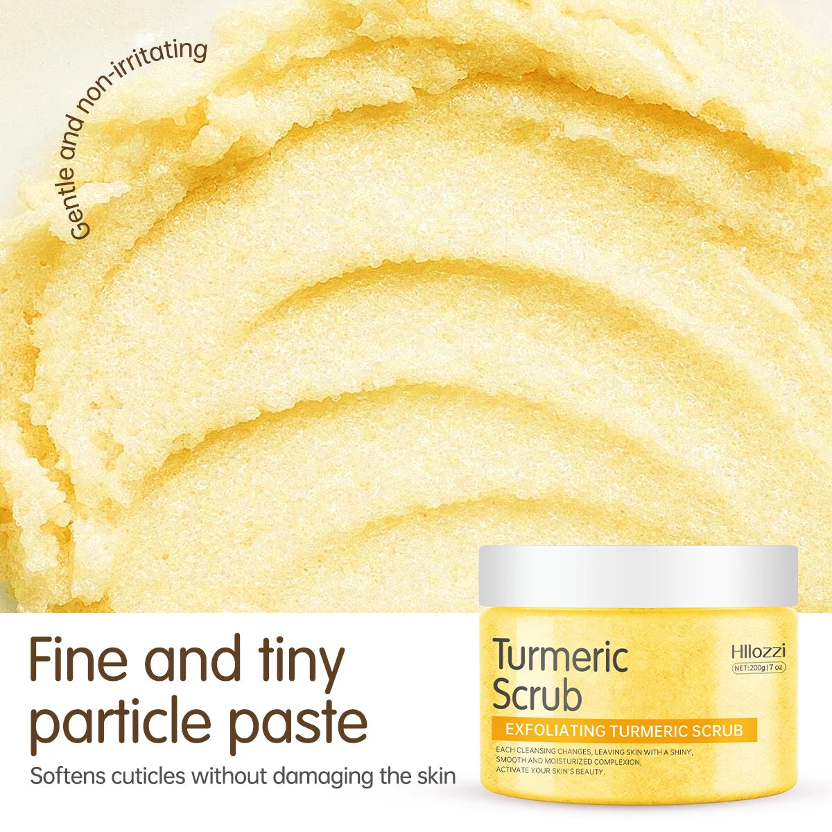 Turmeric Body Scrub: Professional Deep Exfoliation & Hydration (200g) Scrubs Treatments Tidesmit