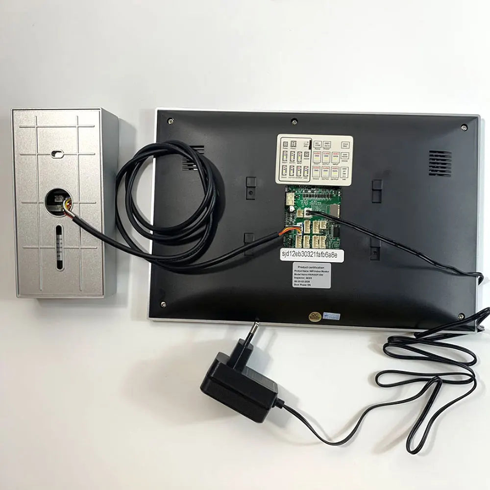 WiFi Video Doorbell System 4 Wire 10inch 1080P Doorphone Fingerprint Password Door Camera Video Intercom W/ Electric Strike Lock