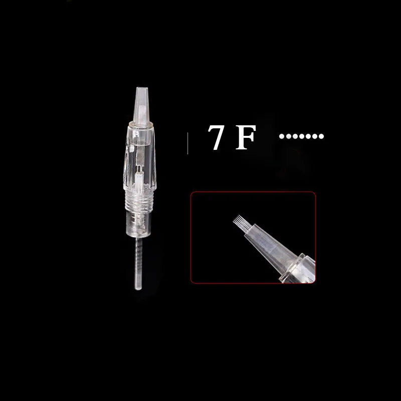 PMU Machine Rotary Pen Kit for Eyebrow and Lip Semi-Permanent Makeup Permanent Makeup Machines 50 pcs 7F Tidesmit