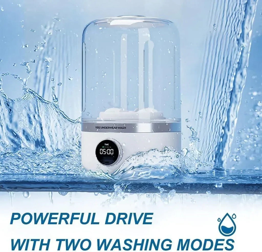 Tidesmit 1L portable wireless underwear and socks washing machine featuring compact dehydratable laundry bucket design