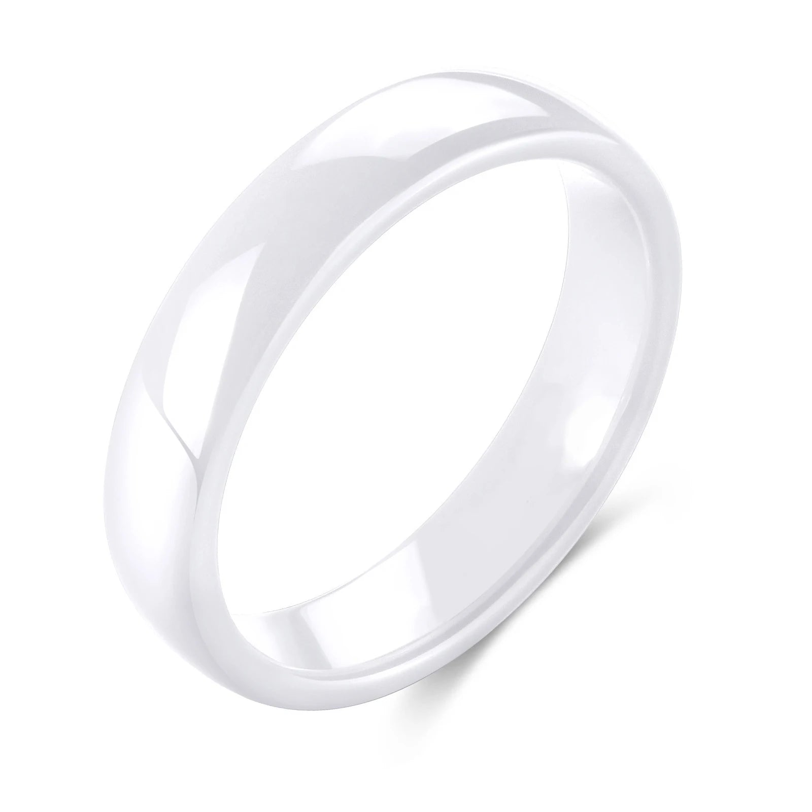 Ntag215 NFC Full Ceramic Smart Ring Compatible with NFC Enabled Phones and Devices Programmable 504 Bytes for Bussiness Tags US SIZE 6 White Tidesmit