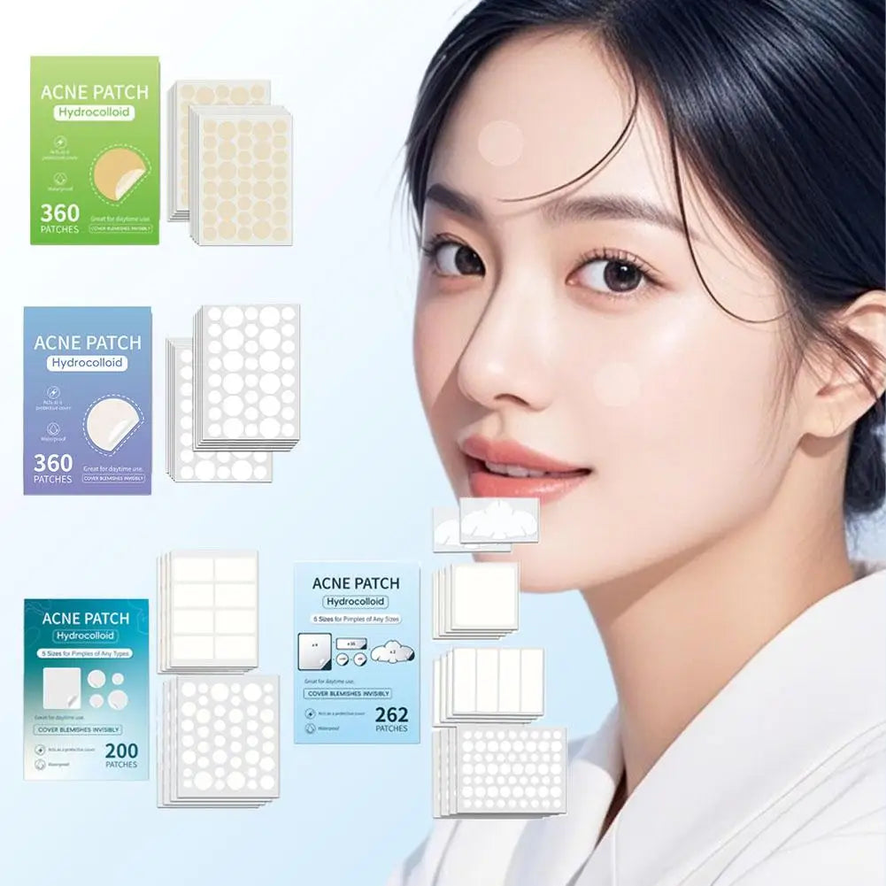 200/262/360pcs Salicylic Acid Acne Patches Mild Non-irritating Fade Black Acne Marks Facial Care Patches Acne Closure Removal