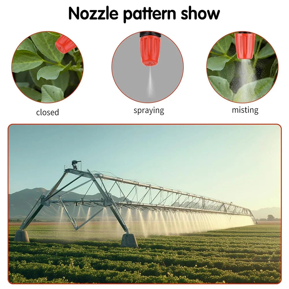 Fog Nozzles Irrigation Kit 5M-20M Garden Automatic Spray Misting Plant Watering System with 4/7 PE Hose and Connector 2027