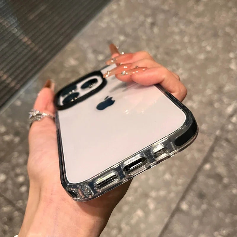 Shockproof iPhone Case with Airbag Bumper - Clear Slim Fit Protection Tidesmit