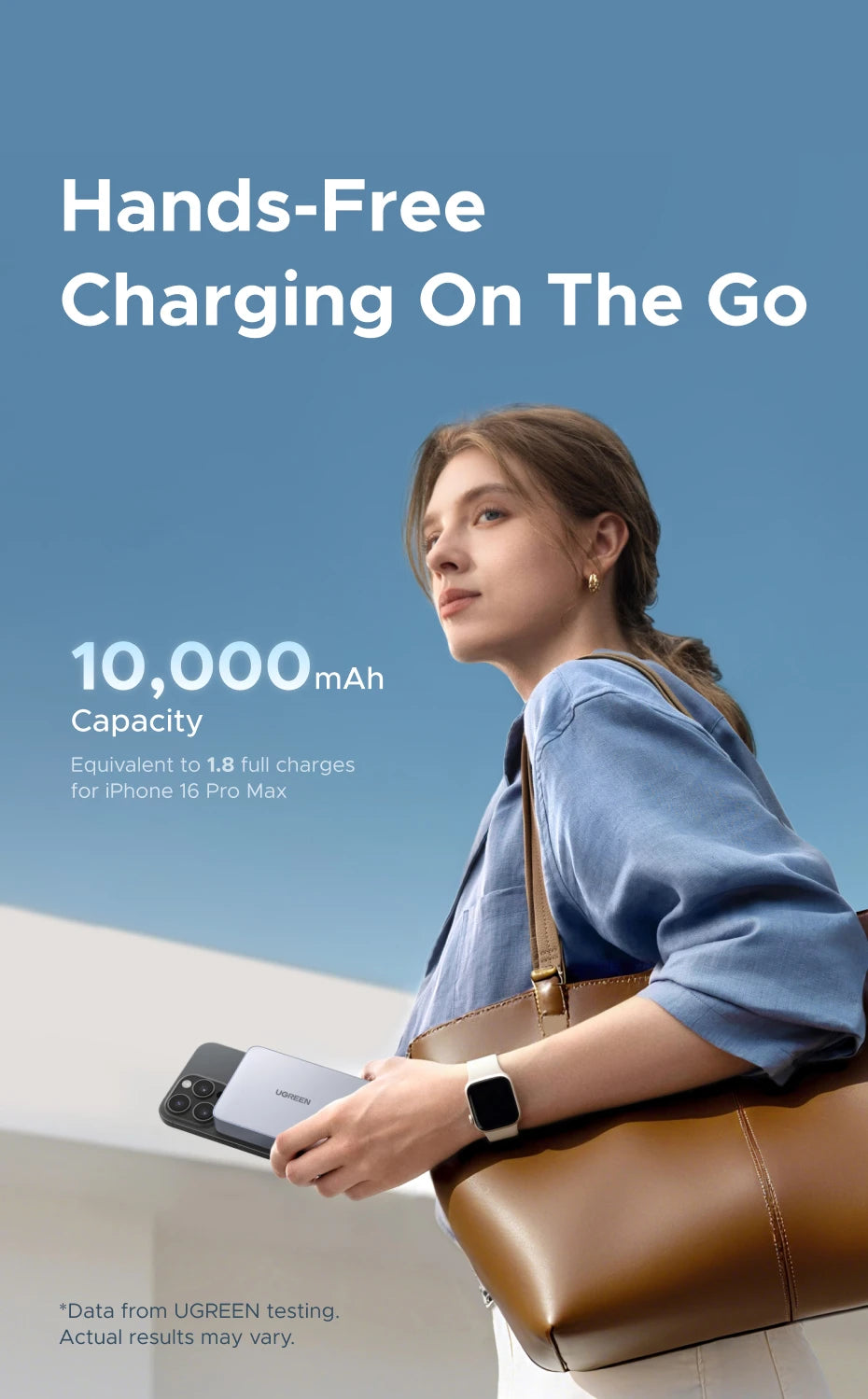 10000mAh Magnetic Power Bank 25W Fast Charger for iPhone 17 by Tidesmit Tidesmit