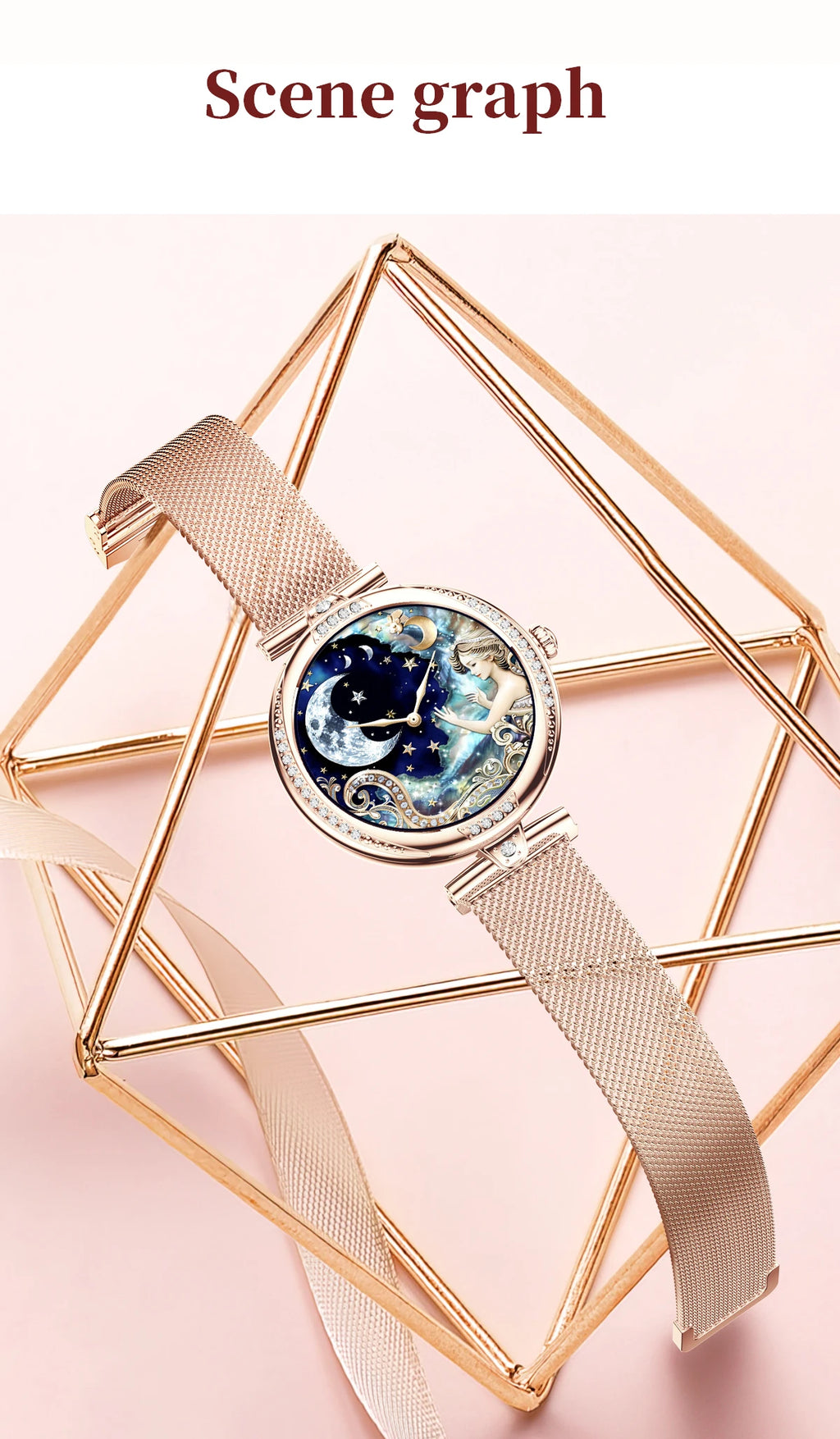 LIGE New Women Watch 1.19" 390*390 AMOLED Display Heart Rate Blood Oxygen Monitoring Bluetooth Call Fashion Diamond Smartwatch