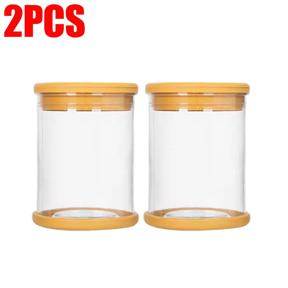 5/1PCS Transparent Hydroponic Flowerpot Hydroponic Plant Container with Soft Stopper Non Slip Bottom Home Office Gardening Pots