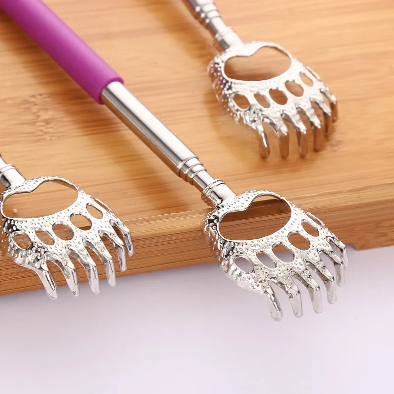 Telescopic Back Scratcher Stainless Steel Retractable Massager Back Massage Instrument Tidesmit