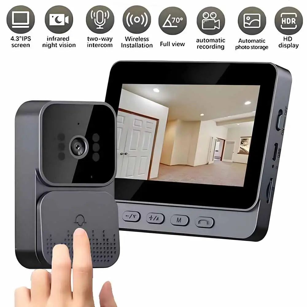 WIFI Video Doorbell Camera Wireless IR Night Vision Smart Home Security HD Door Bell Two Way Intercom Voice Change For Home
