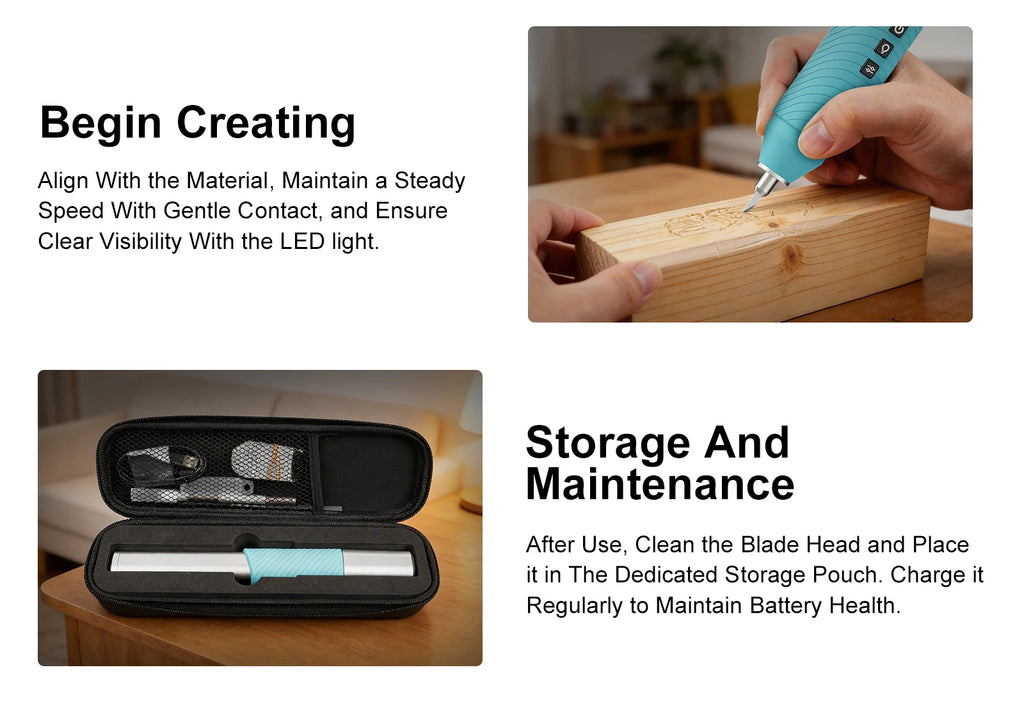 Twotrees Handheld Ultrasonic Cutter U2 Ultrasonic Cutting Knife DIY Electric Carving Tool for Plastic/Resin/3D Printing