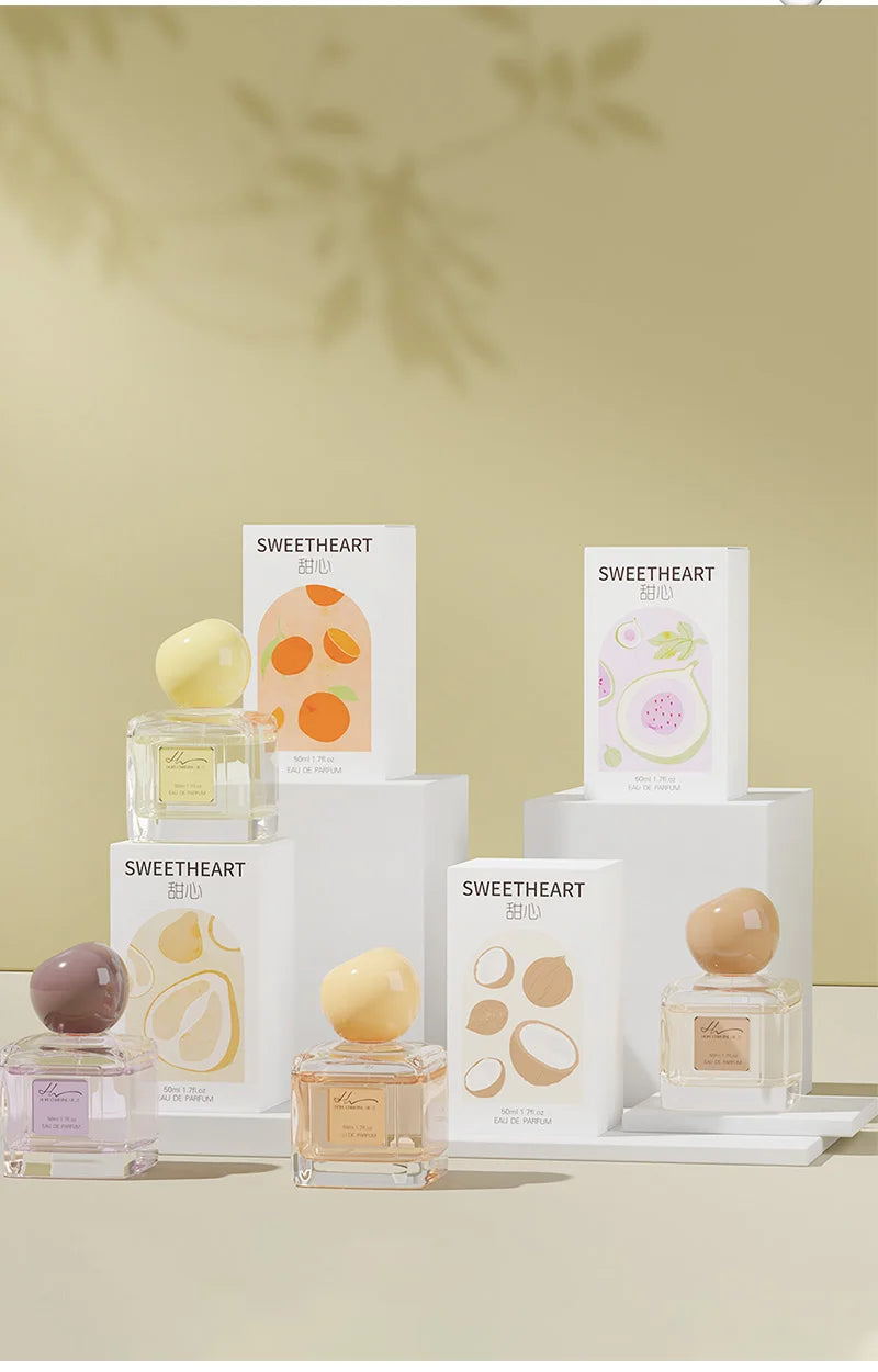 Hope Christine Sweetheart EDP for women: 50ml fruity floral perfume, square glass bottle, vanilla & citrus scent spray.