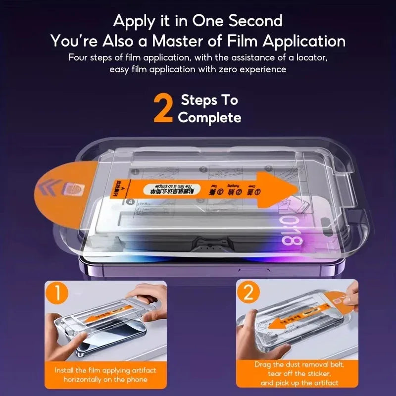 iPhone Tempered Glass Screen Protector - HD Anti-Scratch 9H Hardness Tidesmit