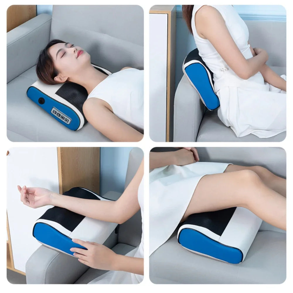 Shiatsu Neck and Back Massager with Heat for Deep Tissue Pain Relief Massage Cushion Tidesmit
