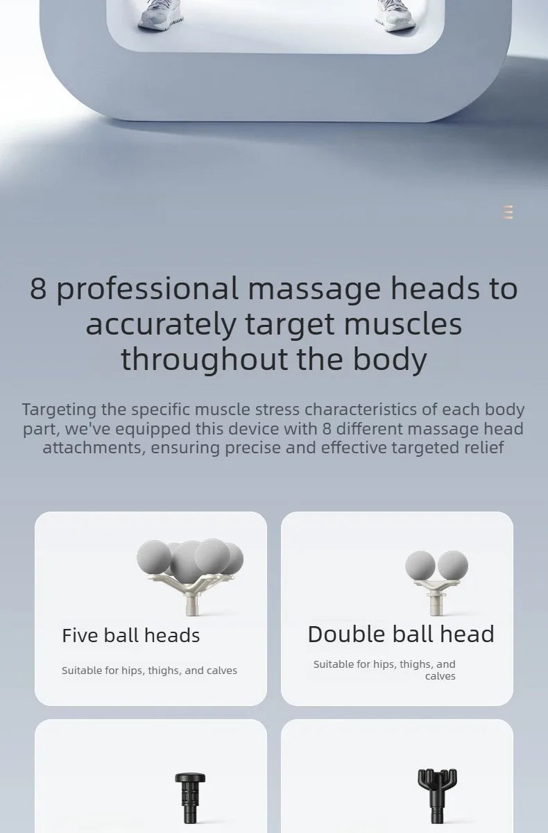 Fascia Gun Massager – Deep Tissue Percussive Therapy Tool Fascia Gun Tidesmit