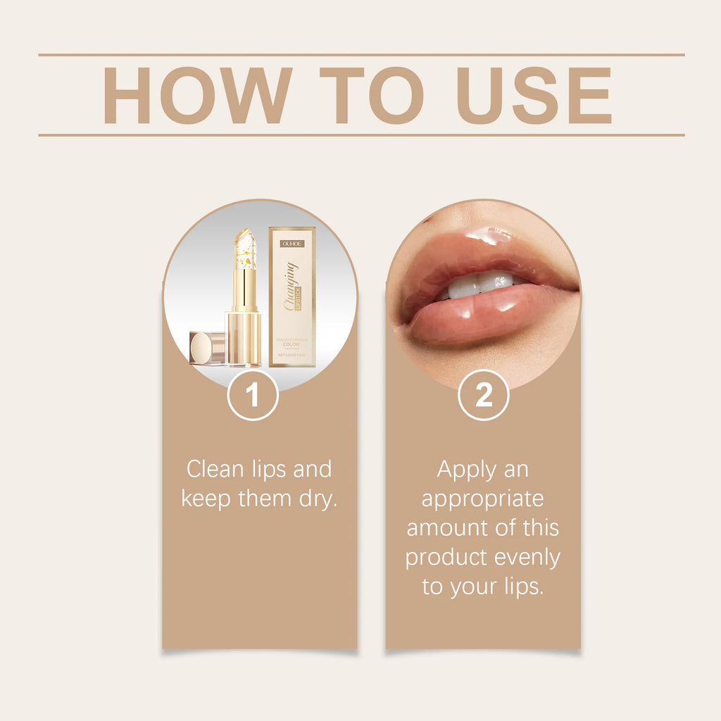 Moisturizing Lip Balm with Glossy Finish - Tidesmit Color Changing Lip Care Tidesmit