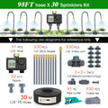 New Type-C Direct Charging Gardening Dual-Way Independent Control Irrigation Timer Mist Cooling Kit Custom DIY Watering Schedule