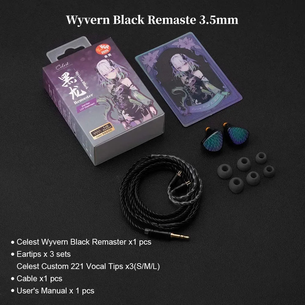 Celest Wyvern Wired In-Ear Monitors | 10mm LCP Driver | Tidesmit Tidesmit