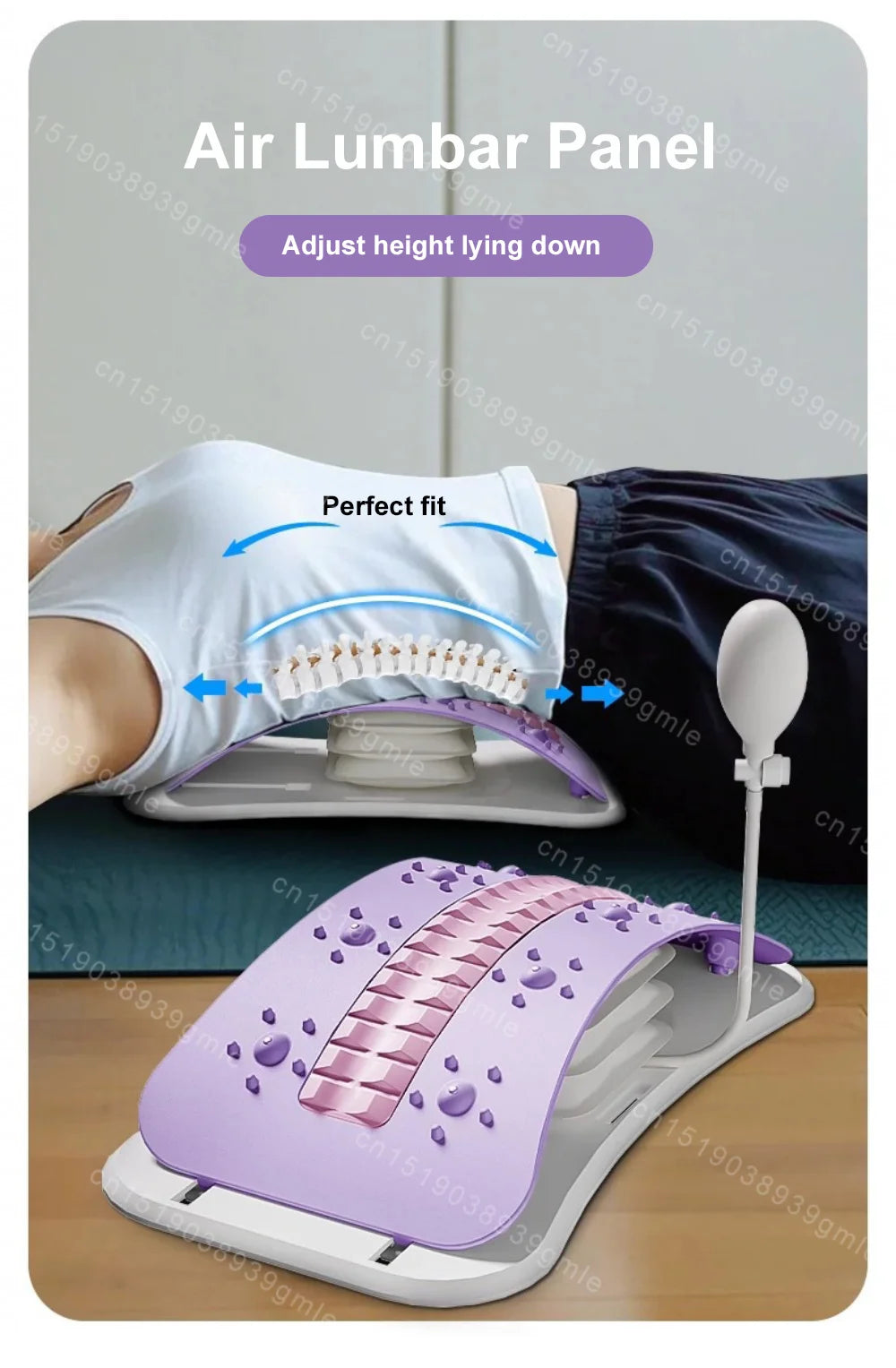 Electric Back Massager with Airbag Support & Heat Therapy Back Massage Instrument Tidesmit