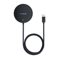 Magnetic Wireless Charger for iPhone 16/15 with Adjustable Stand Cosmic Black Tidesmit