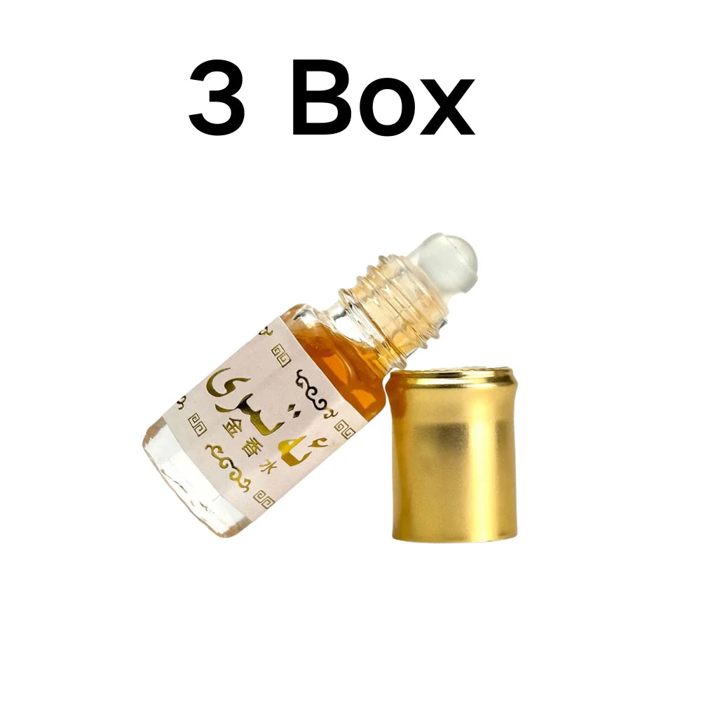 Tidesmit luxury alcohol-free roll-on deodorant with long-lasting Oud and floral scent in premium gold essential oil set