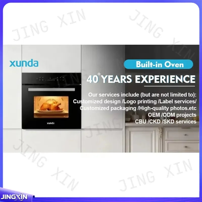 Custom for Air Fryer Oven 220V Built-in Electric Wall Oven Touchscreen Large Capacity Home Baking Appliance Kitchen Cooker