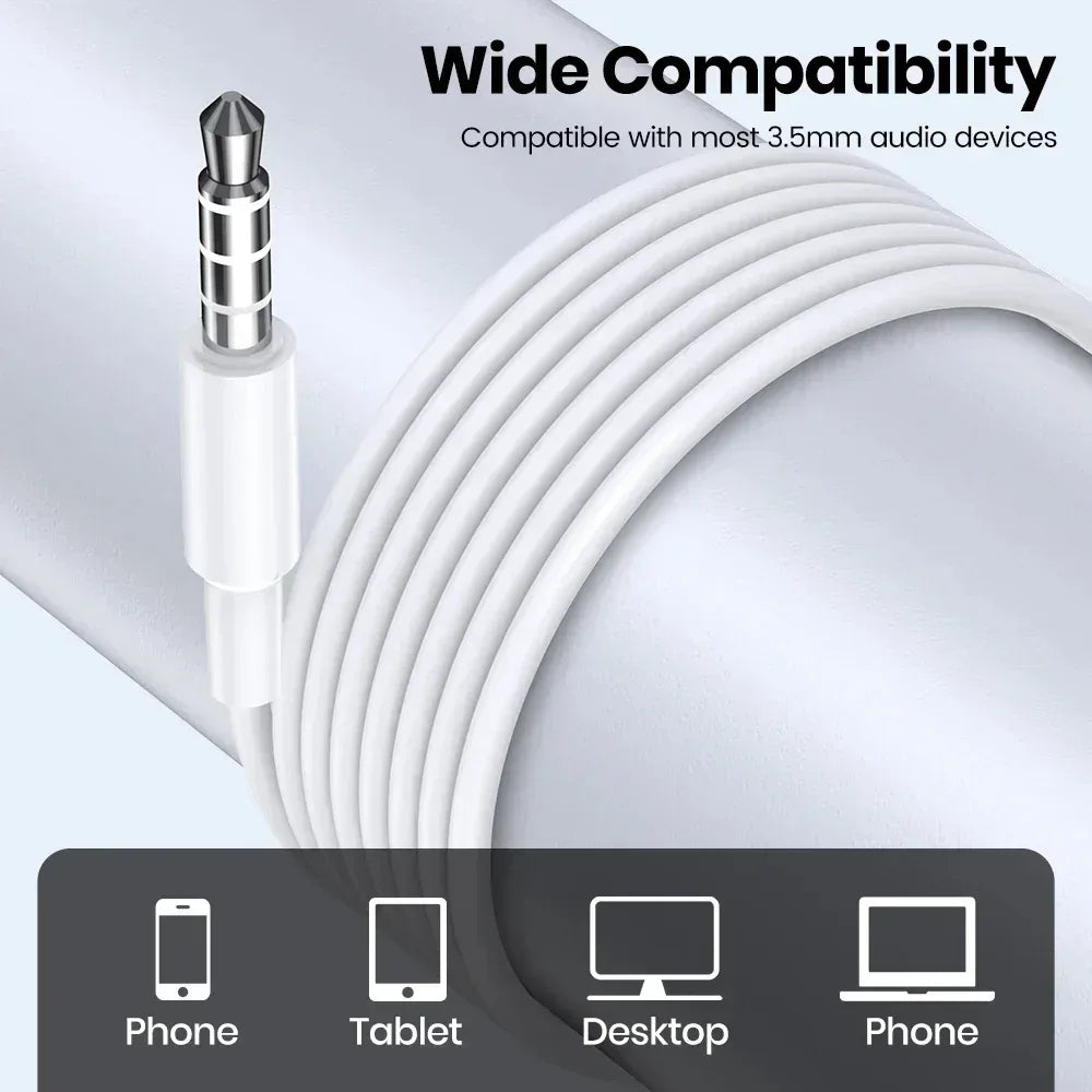 1/5/10PCS 3.5mm Universal Wired Headphones Comfortable stereo wired headphones For mobile phones, computers and more. Tidesmit