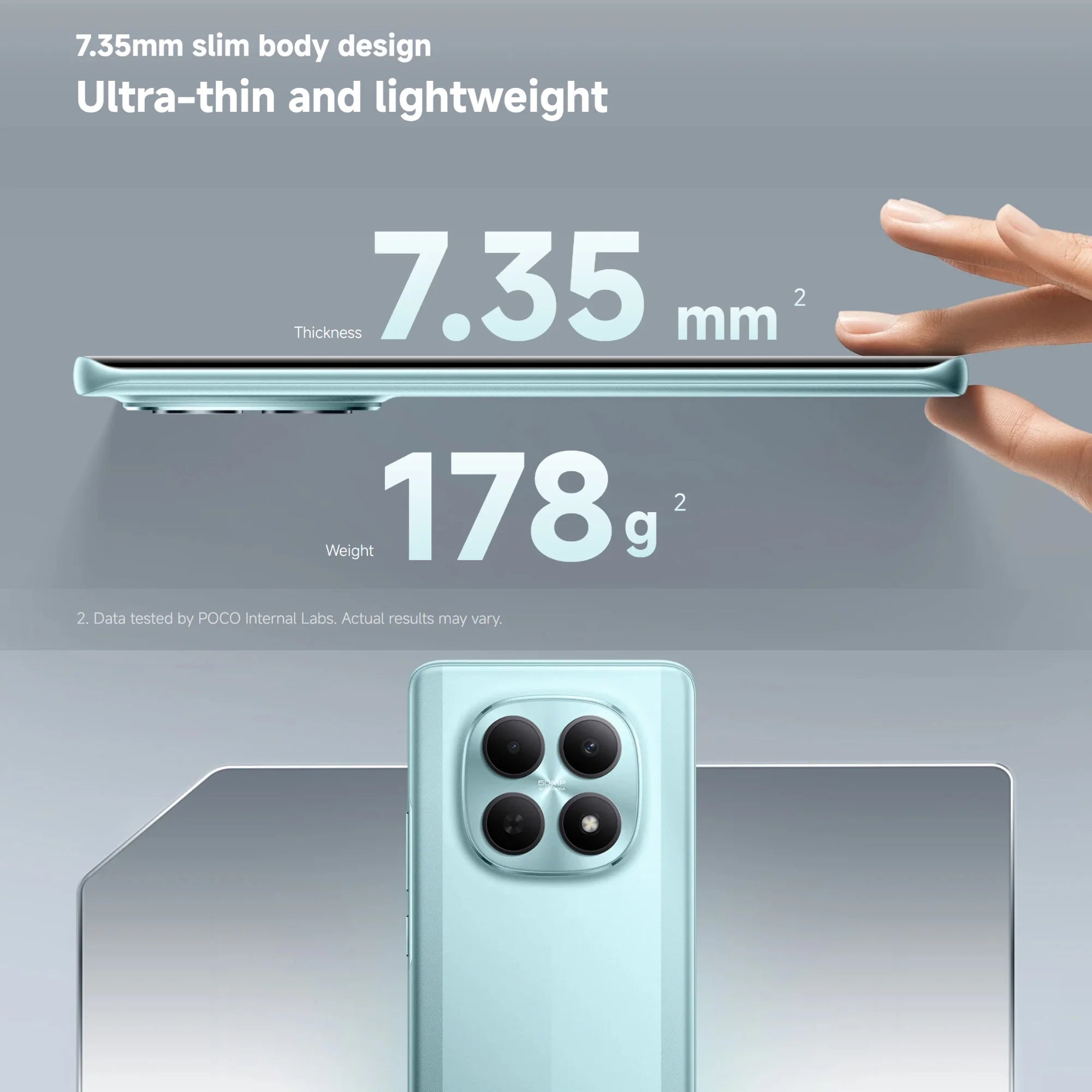 POCO M8 5G 8+256GB Global Version Snapdragon® 6 Gen 3 6.77" 120Hz Flow AMOLED display 7.35mm sleek 3D-curved design 5520mAh 45W