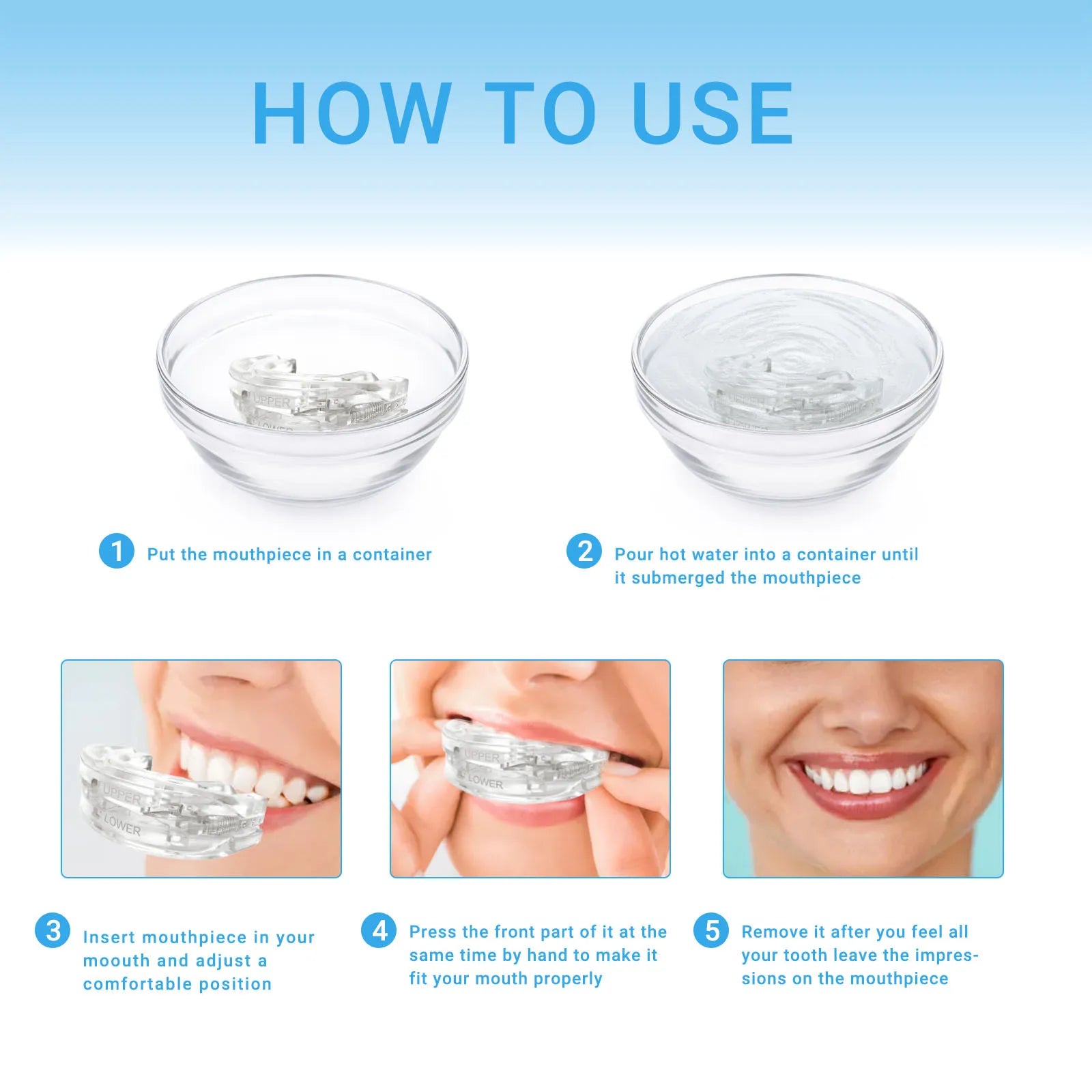 Mouthpiece Anti Snore Mouth Guard Silicone Anti Snoring Bruxism Sleeping Aid Apnea Guard Teeth Snoring Device Stop Snore Oral