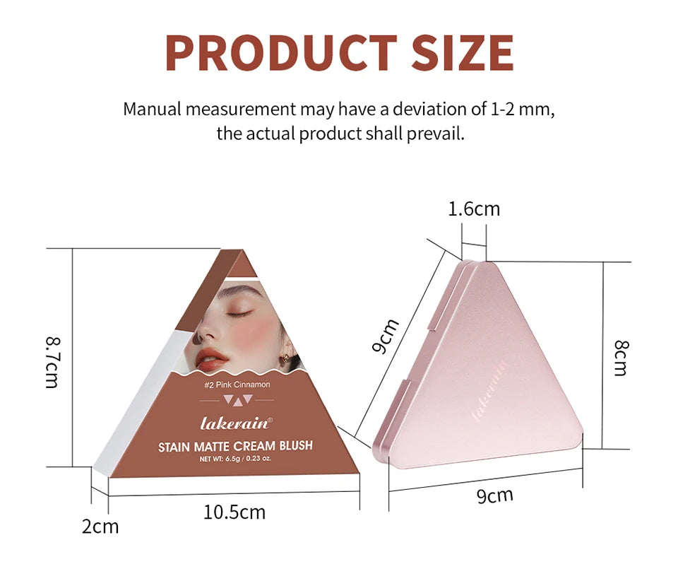 Tidesmit Higher Standard satin matte cream blush in natural low saturation shade for brightening face makeup look