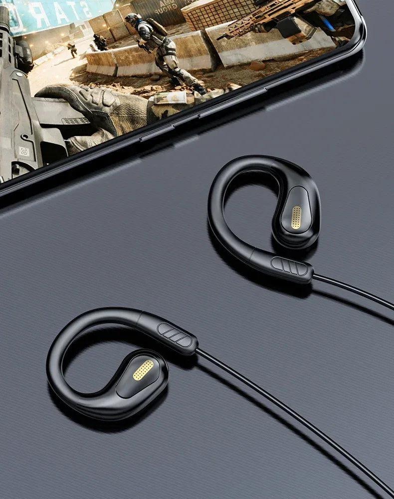 Tidesmit Open Ear Gaming Headset | Wired ENC Mic | 3.5mm & Type-C Options Tidesmit