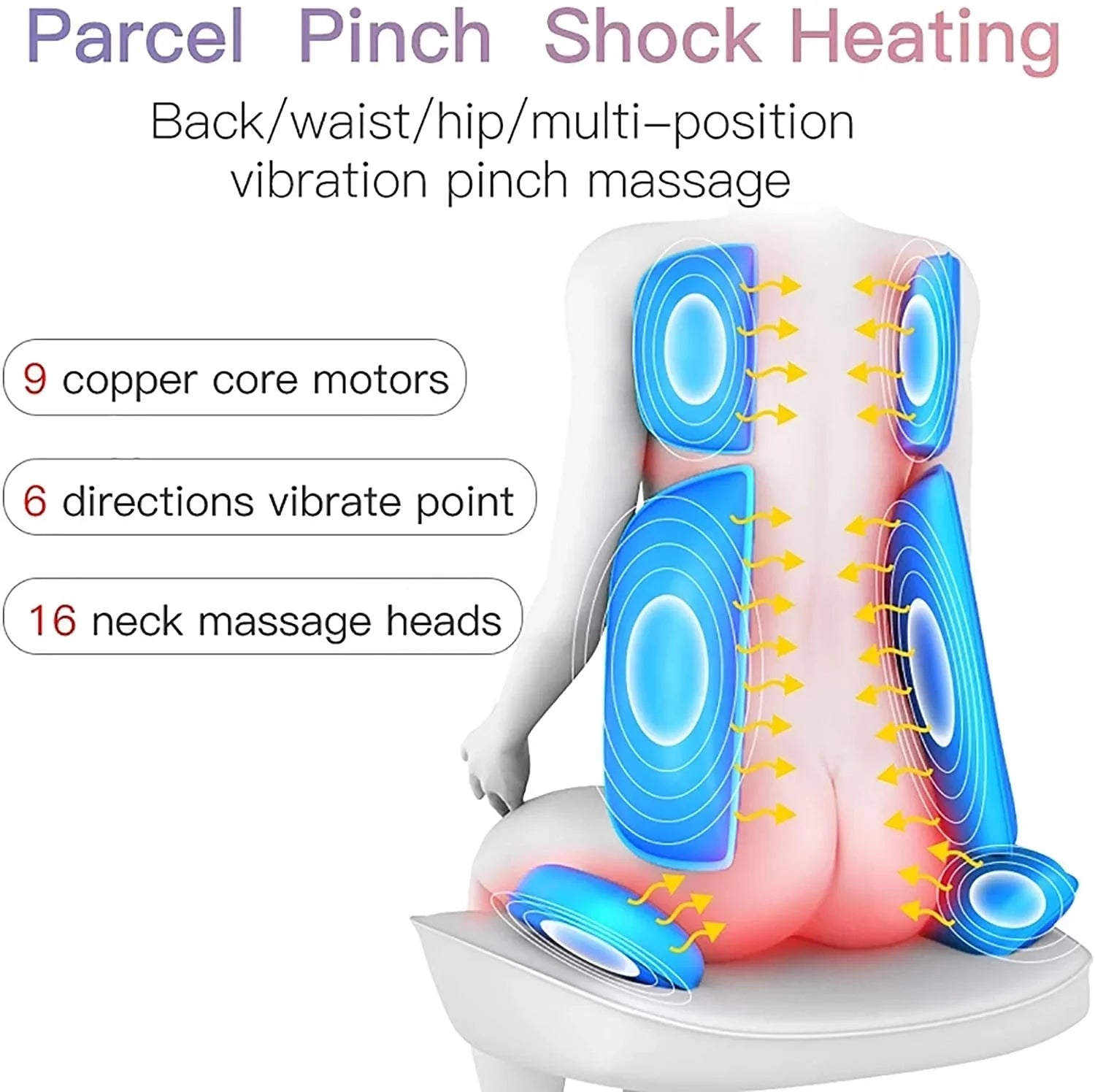Zero Gravity Massage Chair - Foldable Electric Massager with Heat Massage Chairs Tidesmit