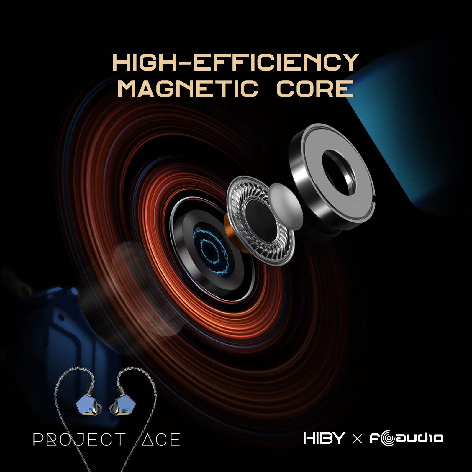 HiBy Project Ace IEMs | Beryllium-Plated Dynamic Driver HiFi Earbuds Tidesmit