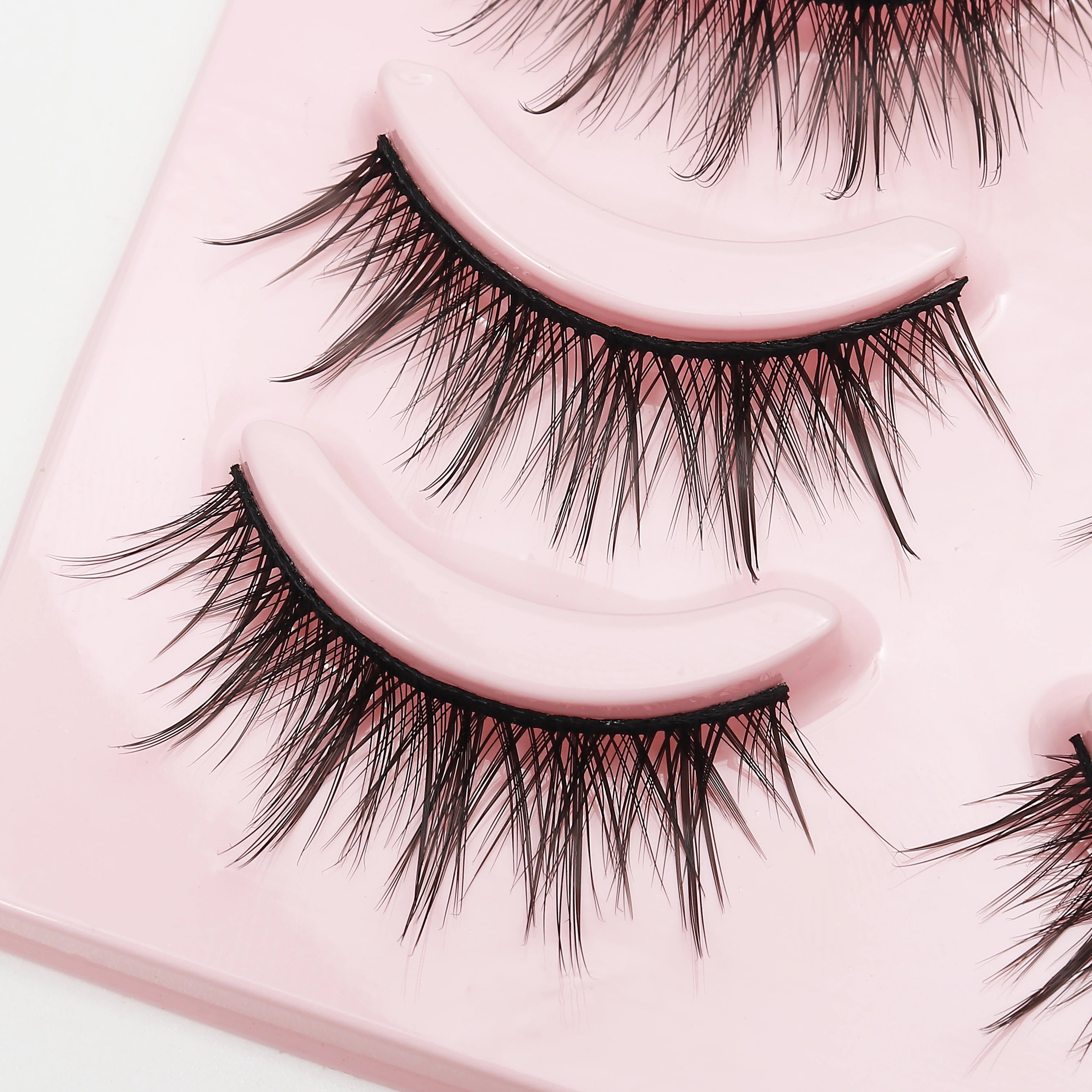Anime Manga False Eyelashes - Natural Wispy Faux Lashes - 5 Pairs Set False Eyelashes Tidesmit