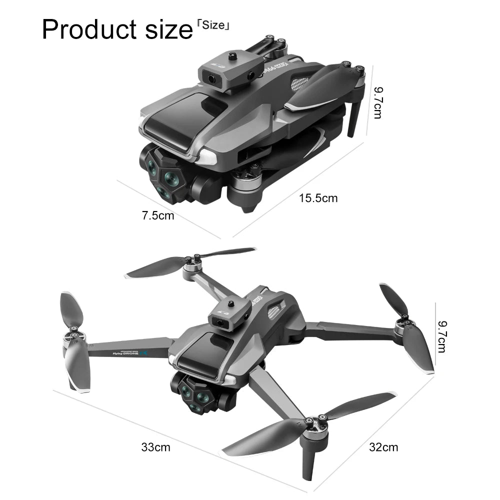 4K Camera Drone with Screen Remote & Triple Battery - M66-1 Tidesmit