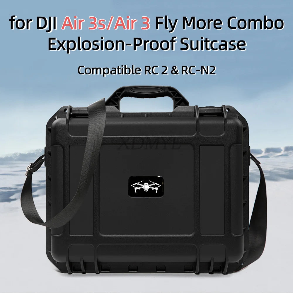 DJI Air 3 Waterproof Hard Case - Protective Portable Carrying Box Tidesmit