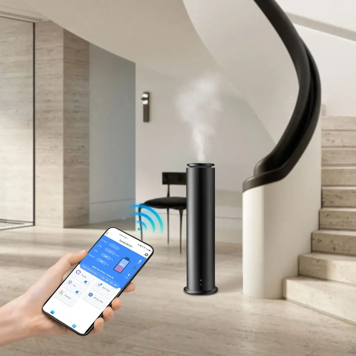 Wifi/Bluetooth App Control Scent Air Machine 300cbm Coverage Standalone Waterless Fragrance Essential Oil Aroma Diffuser 100ml